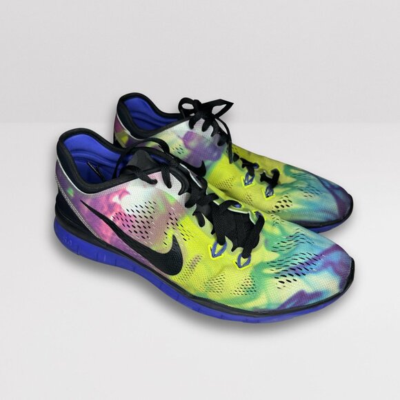 Nike Free 5.0 TR Tie Dye Athletic Shoes Size 8.5 Multicolor Lightweight & Flexib - Picture 3 of 9